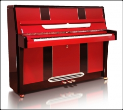 Piano rouge et noir - La Mi du Piano